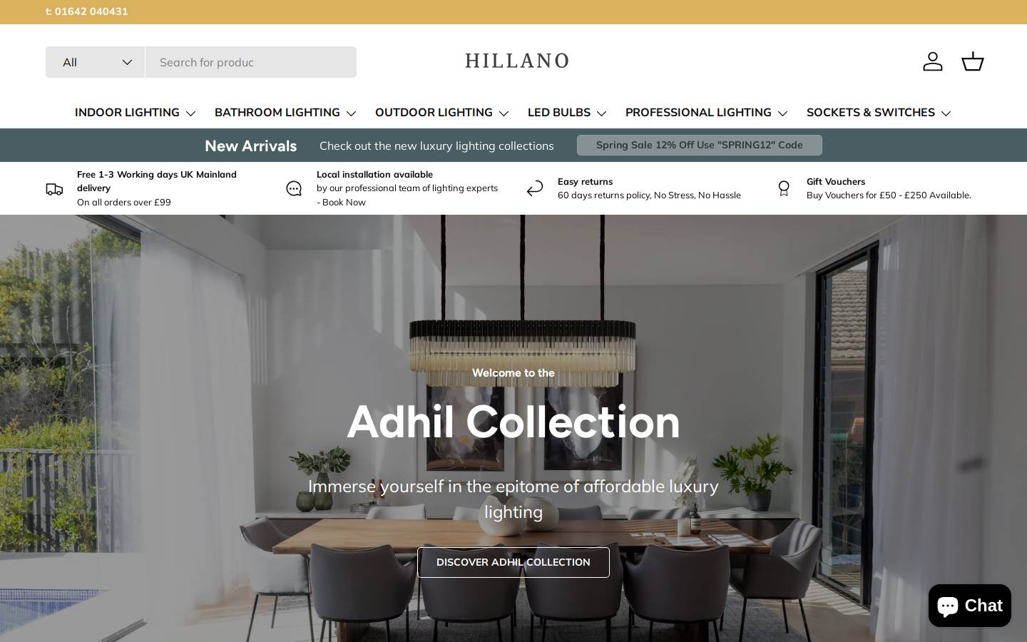 Hillano Limited homepage screenshot