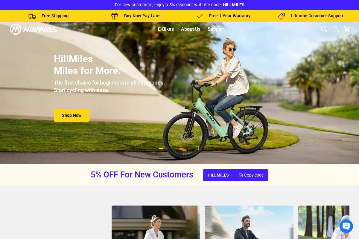 hillmiles.com homepage screenshot