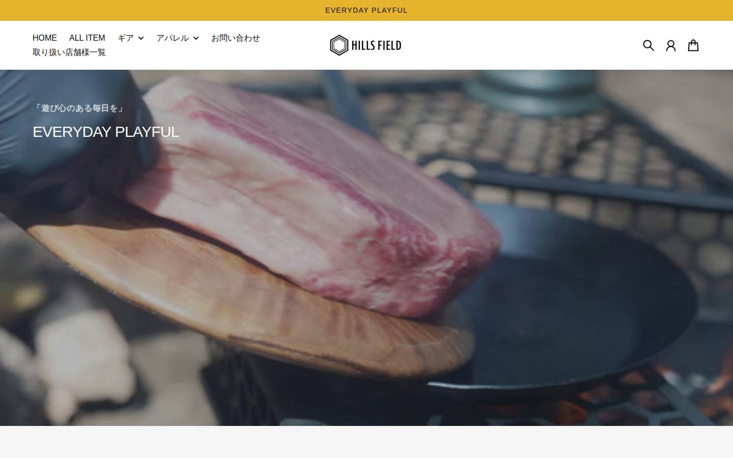 hills-field.com homepage screenshot