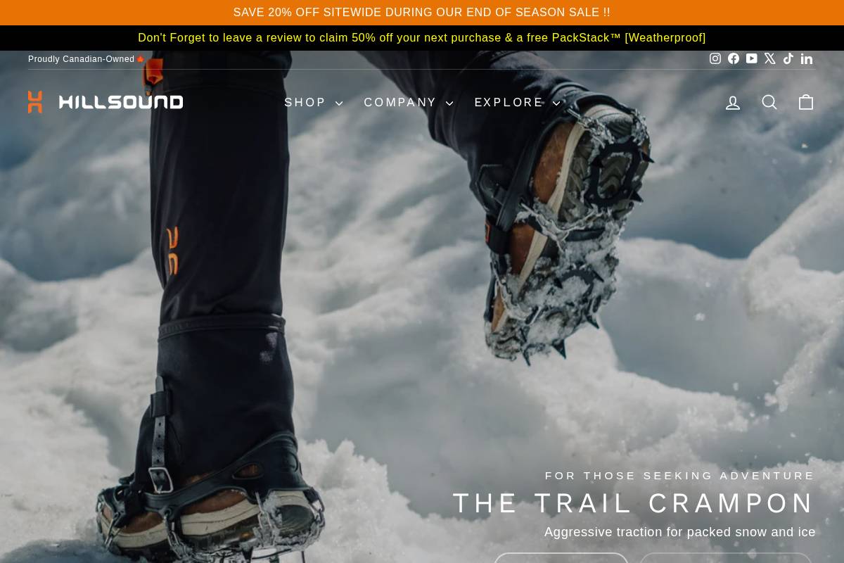 hillsound.ca homepage screenshot