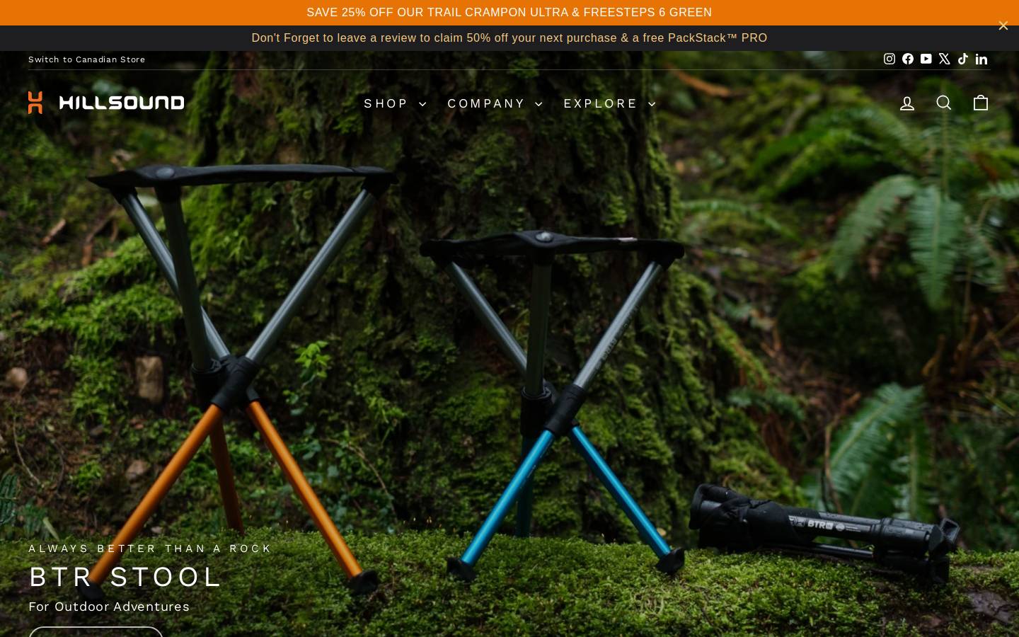 hillsound.com homepage screenshot