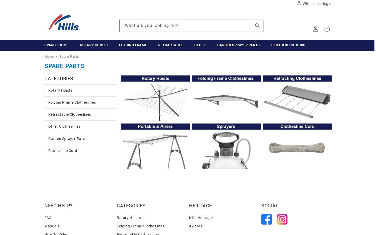 hillsparts.com.au homepage screenshot