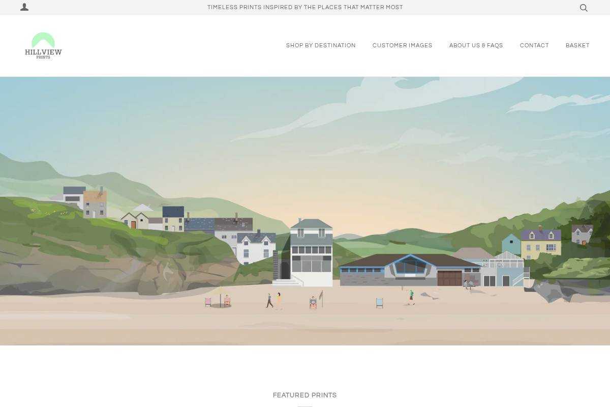 hillviewprints.com homepage screenshot