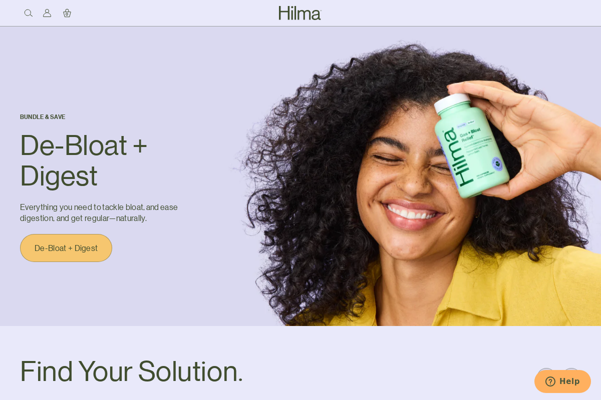 hilma.co homepage screenshot