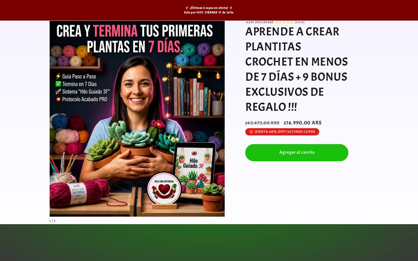 hiloconhistorias.shop homepage screenshot