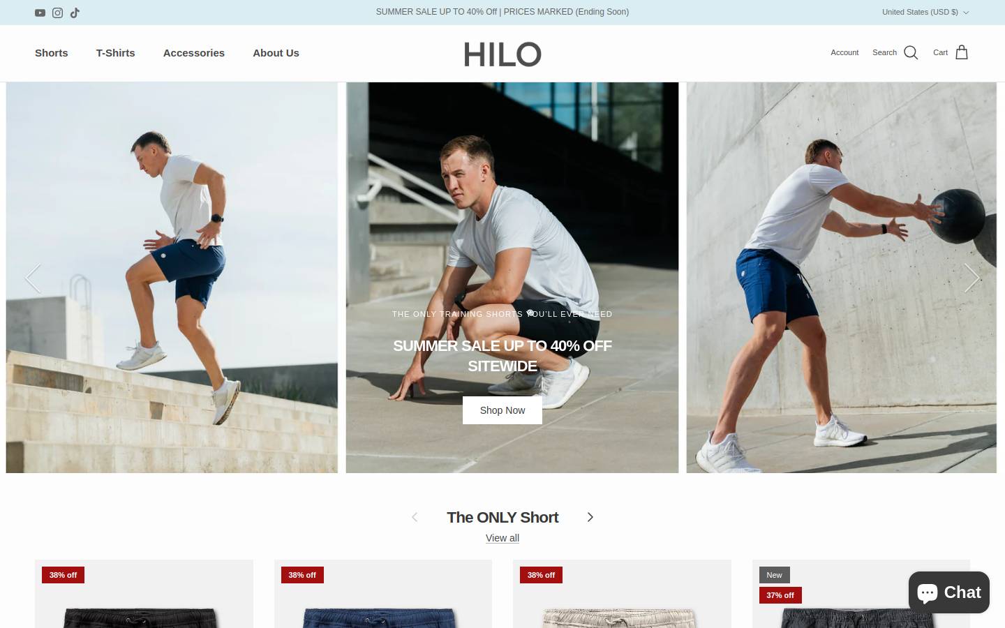 hilogear.com homepage screenshot