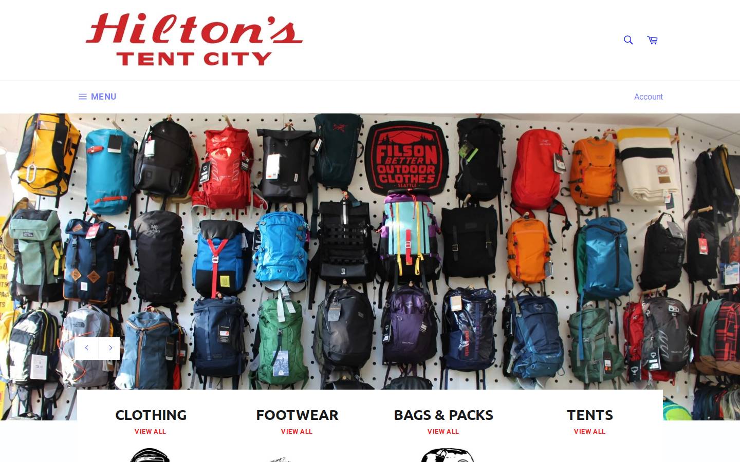hiltonstentcity.com homepage screenshot