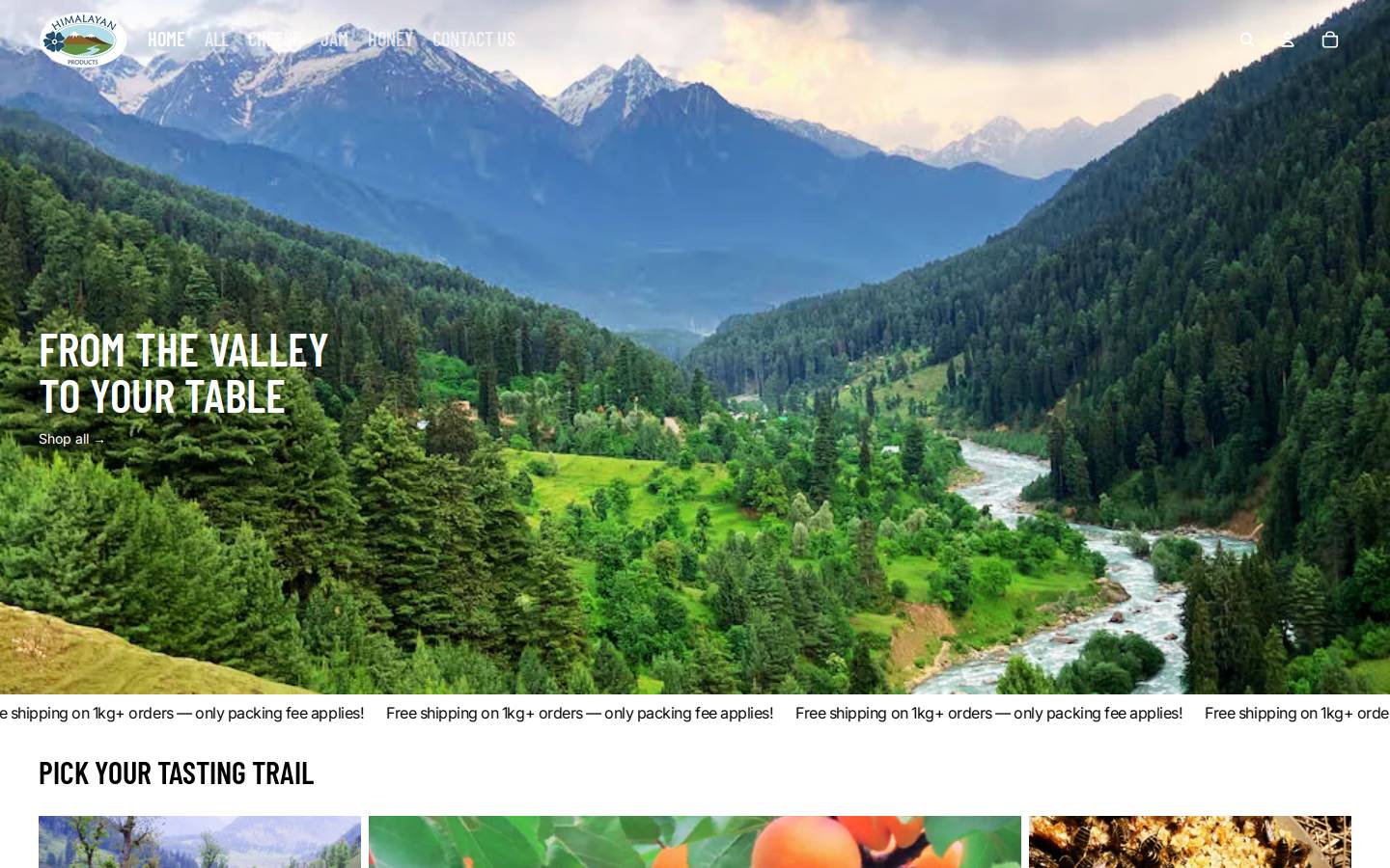 himalayancheese.com homepage screenshot