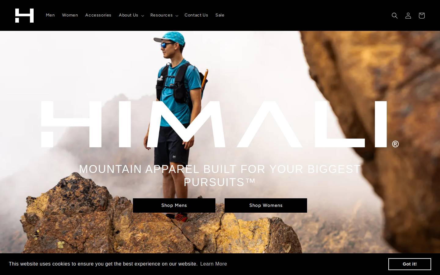 himali.com homepage screenshot