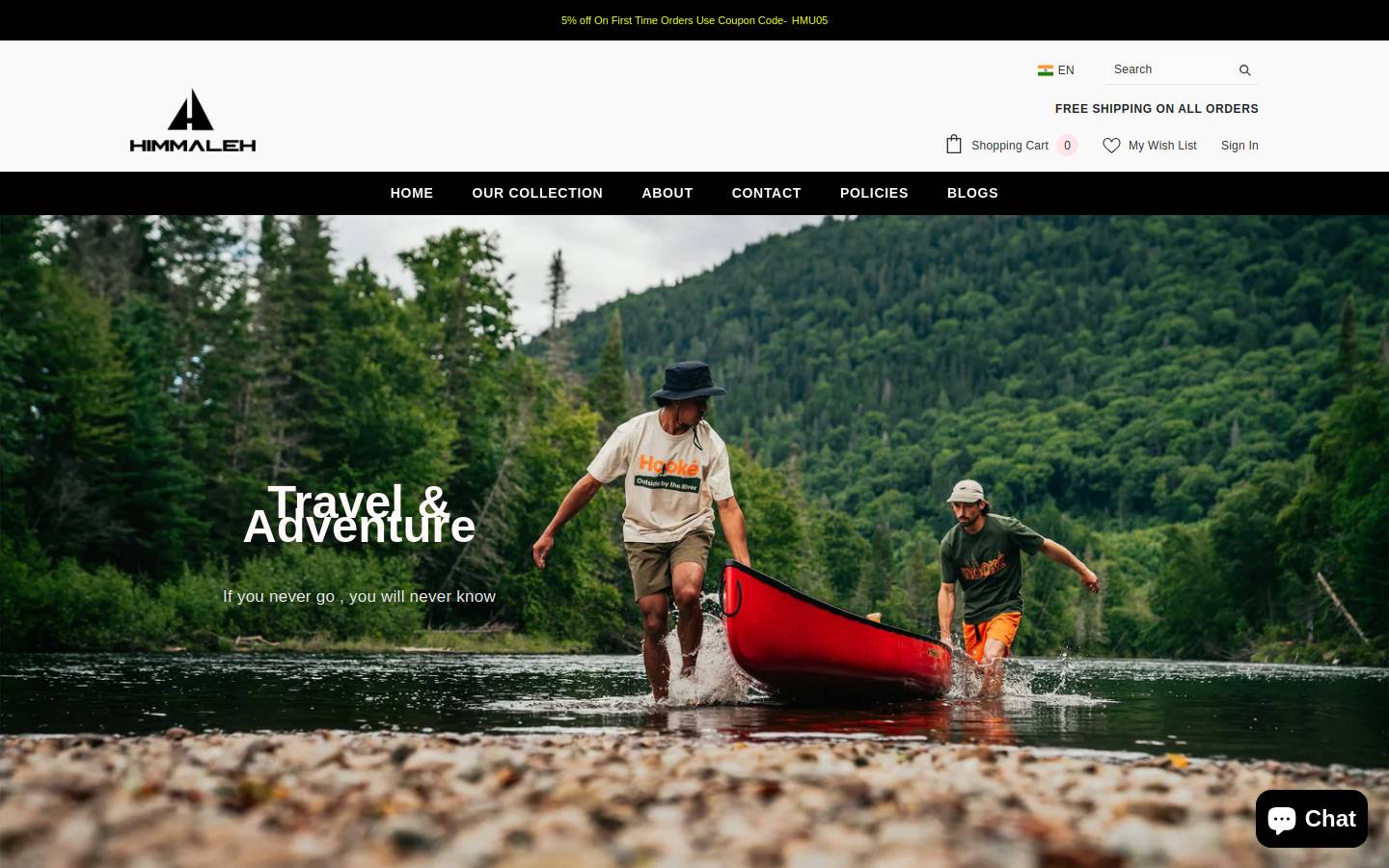 himmaleh.in homepage screenshot