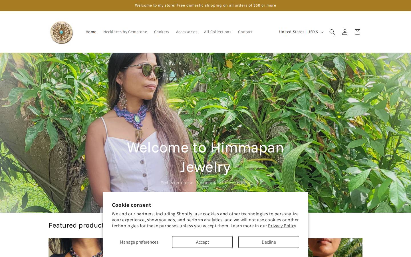 himmapanjewelry.com homepage screenshot
