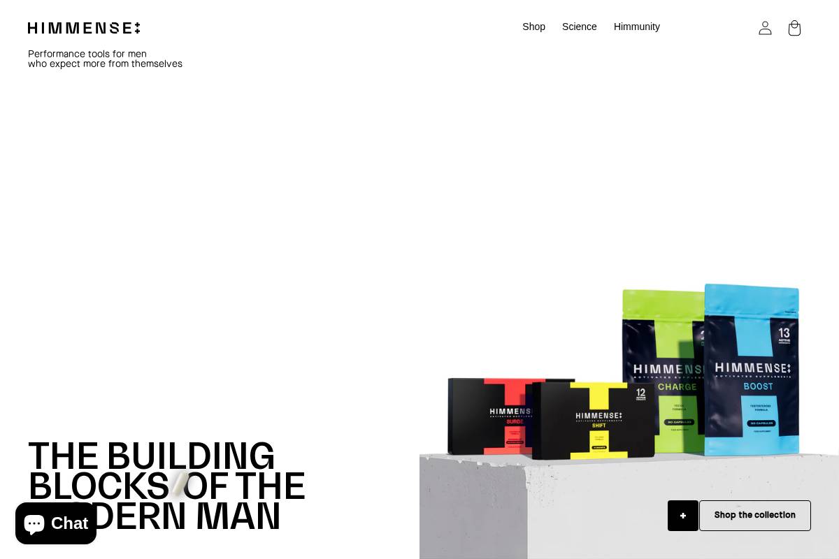 HIMMENSE homepage screenshot