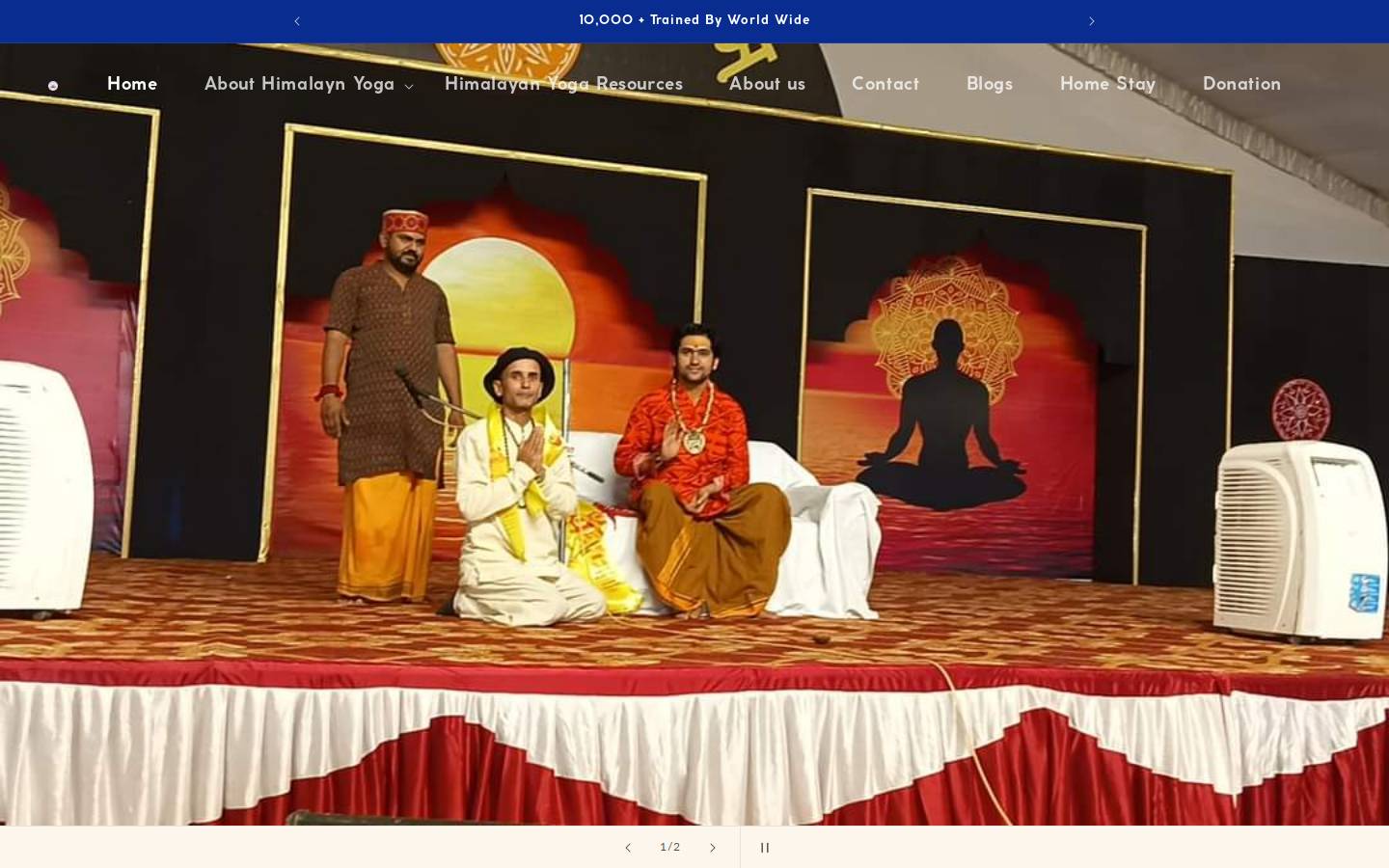 himyoga.org homepage screenshot