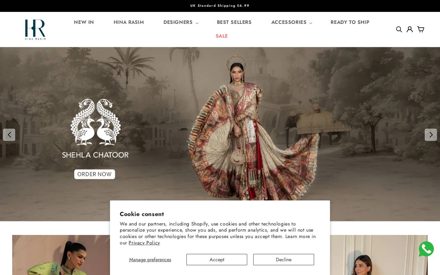 hinarasim.co.uk homepage screenshot