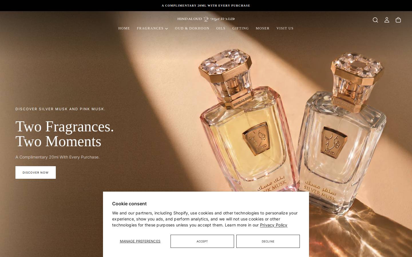 hind-aloud.com homepage screenshot