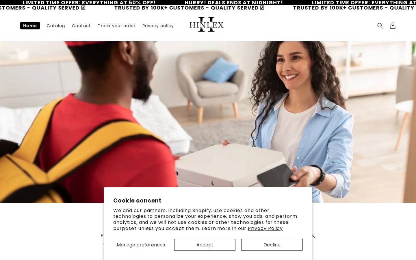 hinlex.com homepage screenshot