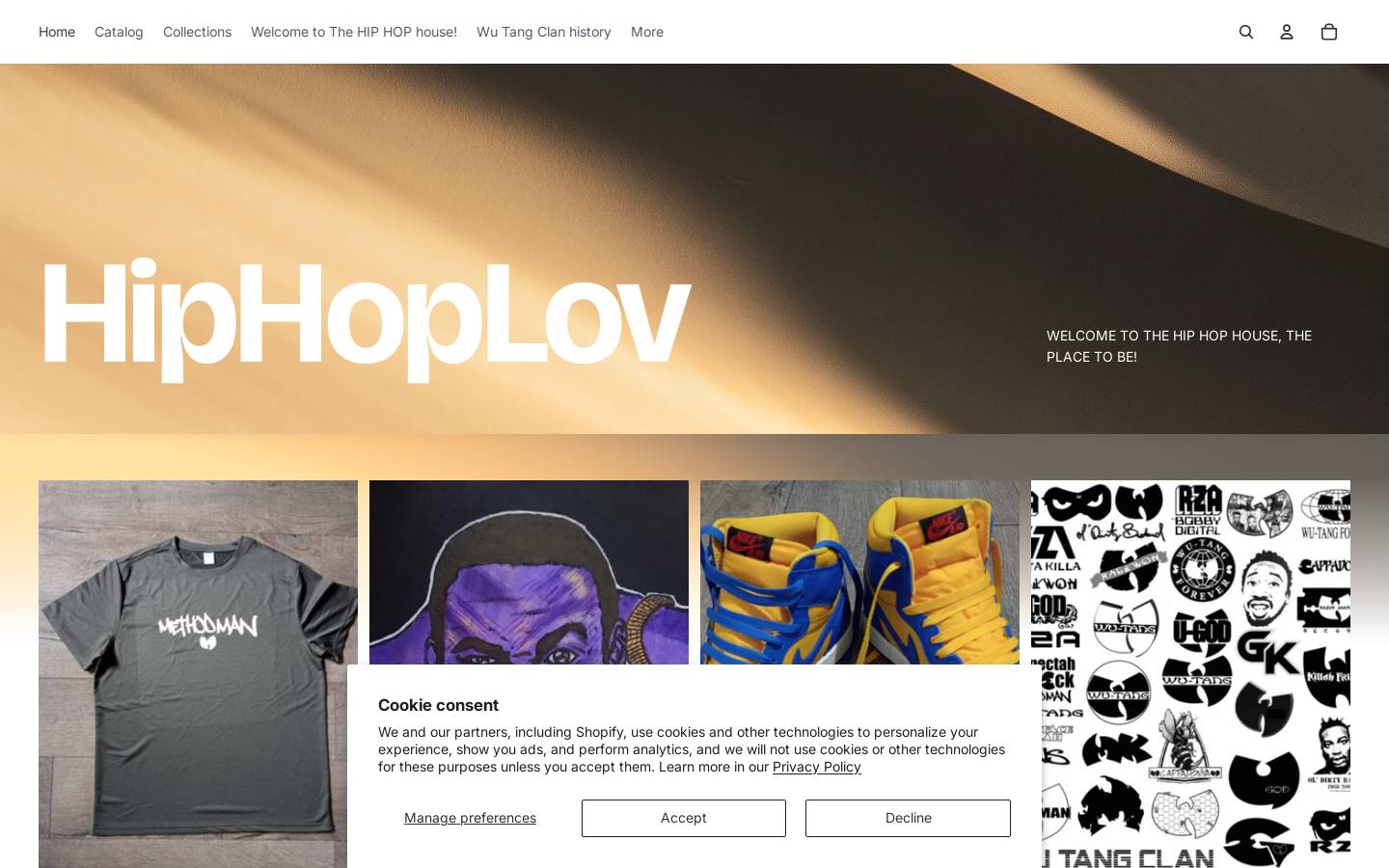 hiphoplov.com homepage screenshot