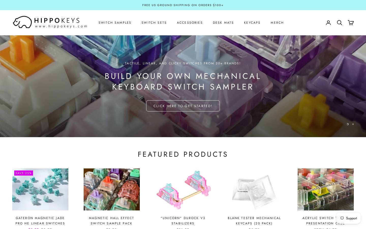 hippokeys.com homepage screenshot