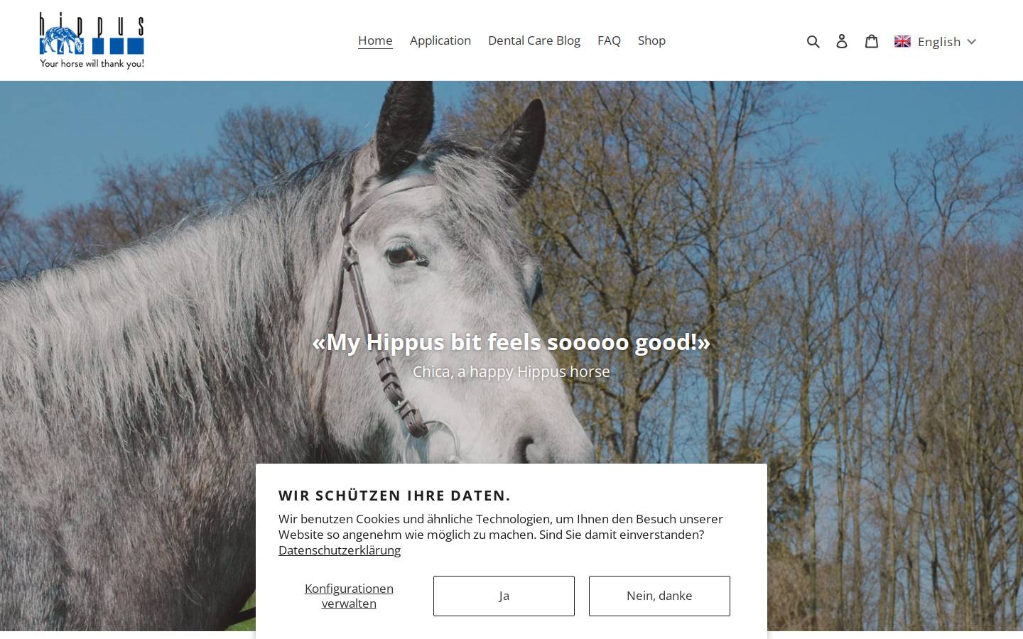 hippus.ch homepage screenshot