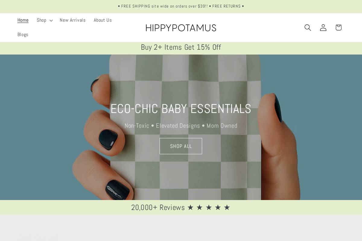 hippypotamus.shop homepage screenshot