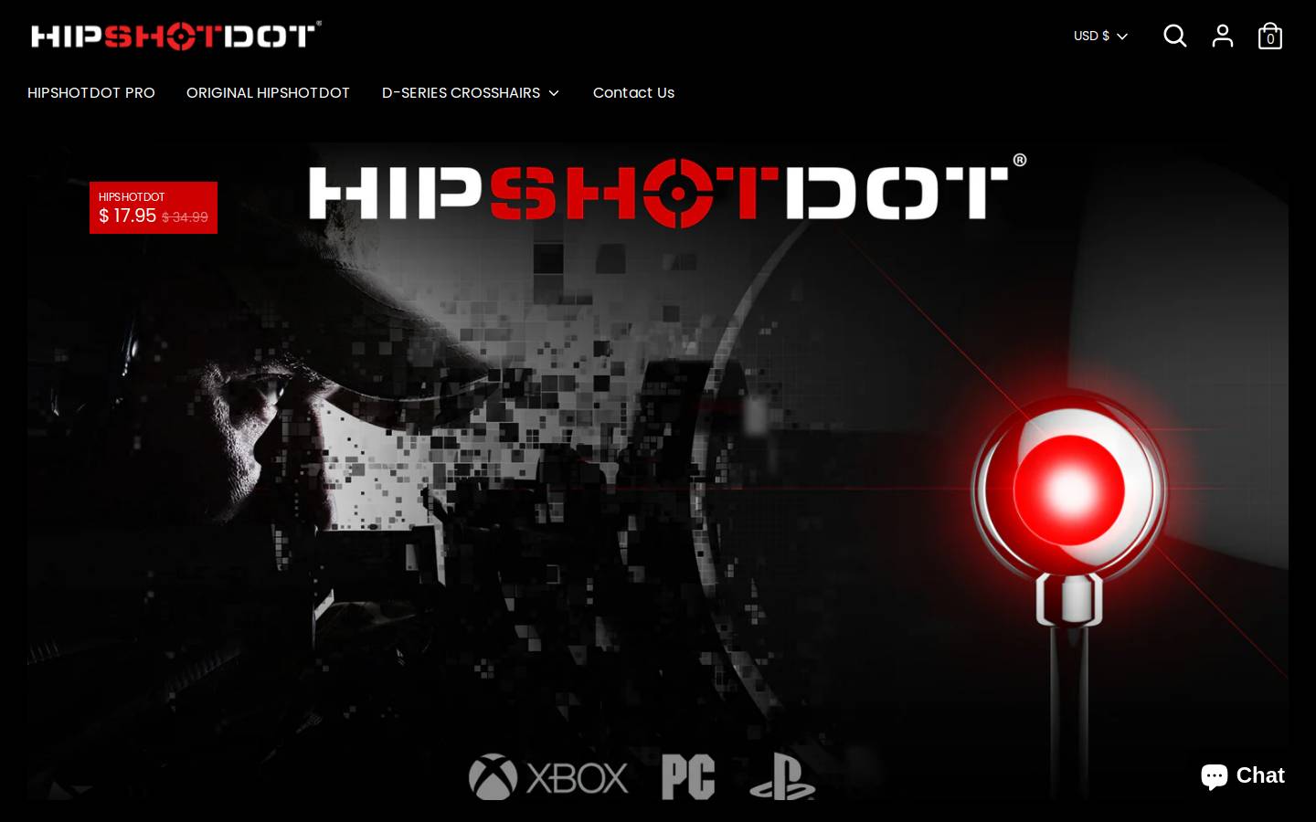 hipshotdot.com homepage screenshot