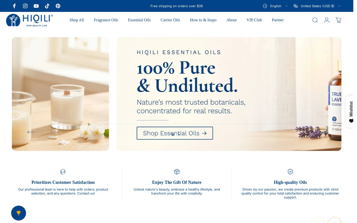 HIQILI homepage screenshot