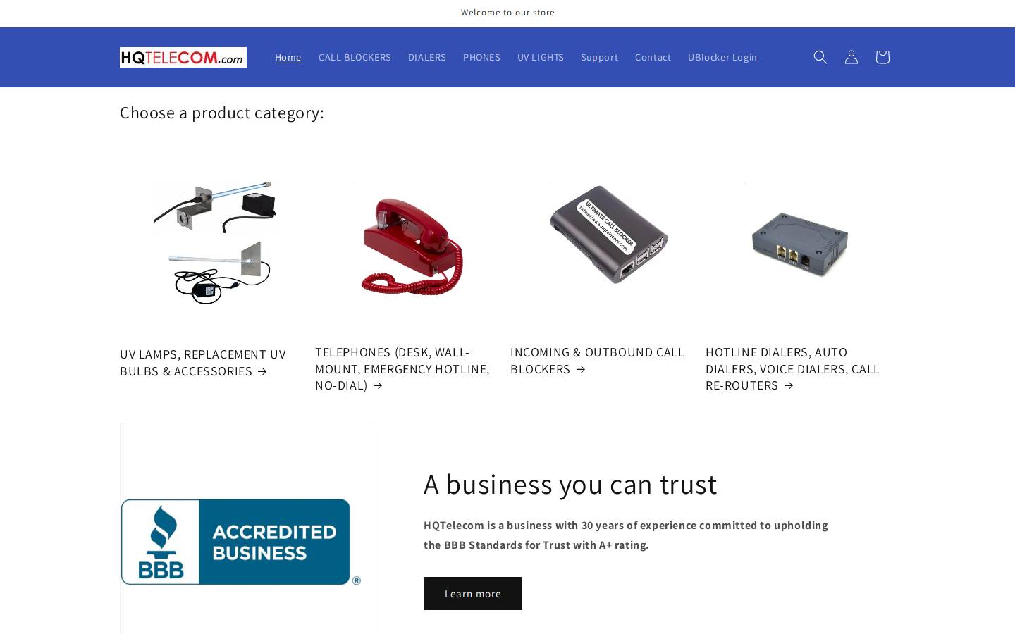 hiqtelecom.com homepage screenshot