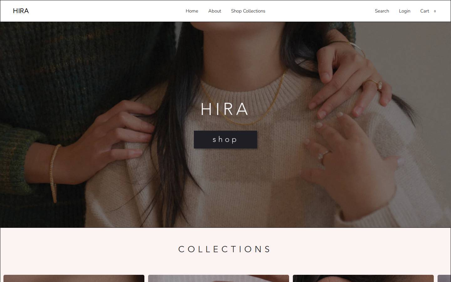 hiradiamonds.com homepage screenshot