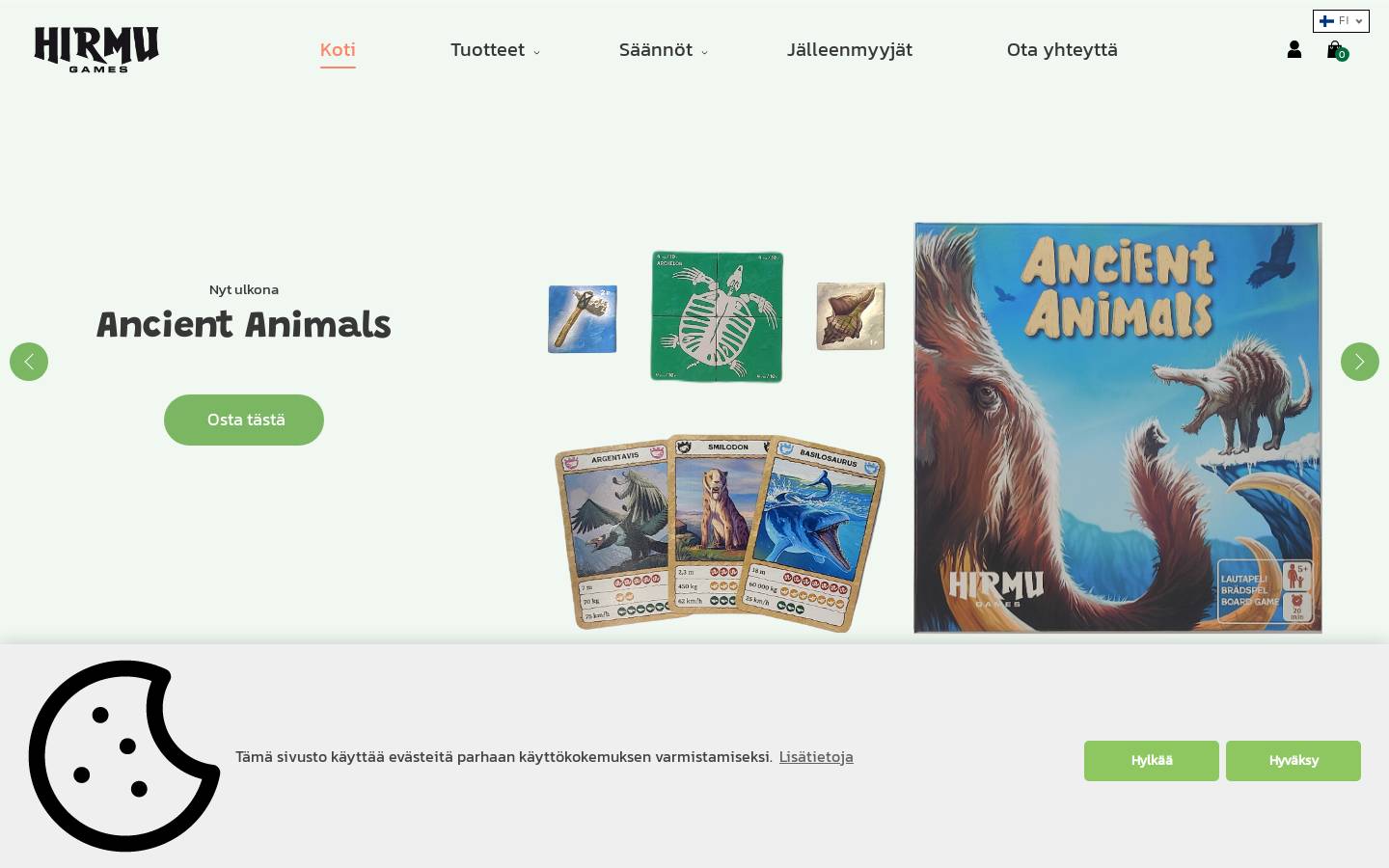 hirmugames.com homepage screenshot