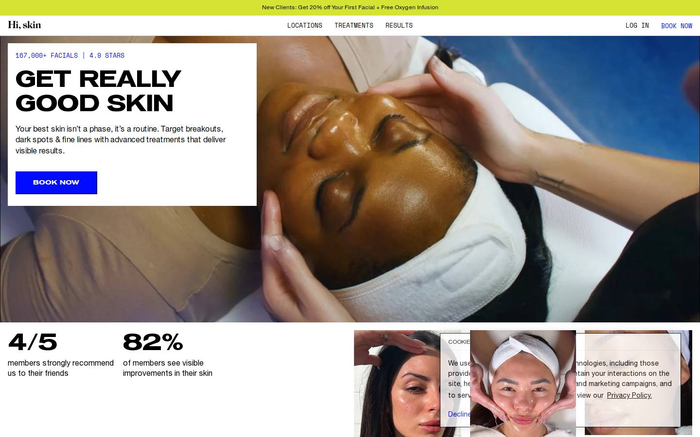 hiskin.care homepage screenshot