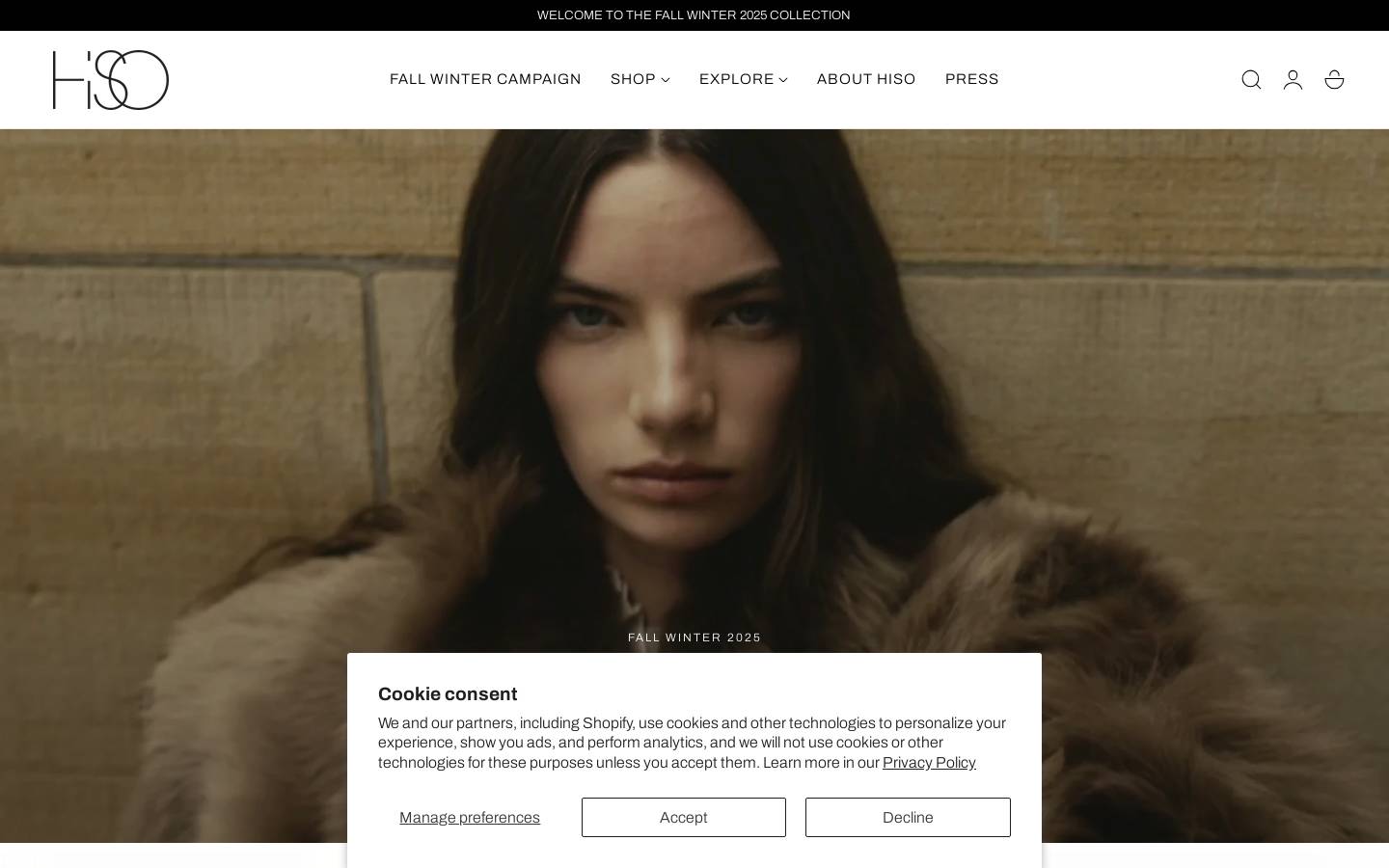 hiso.ca homepage screenshot
