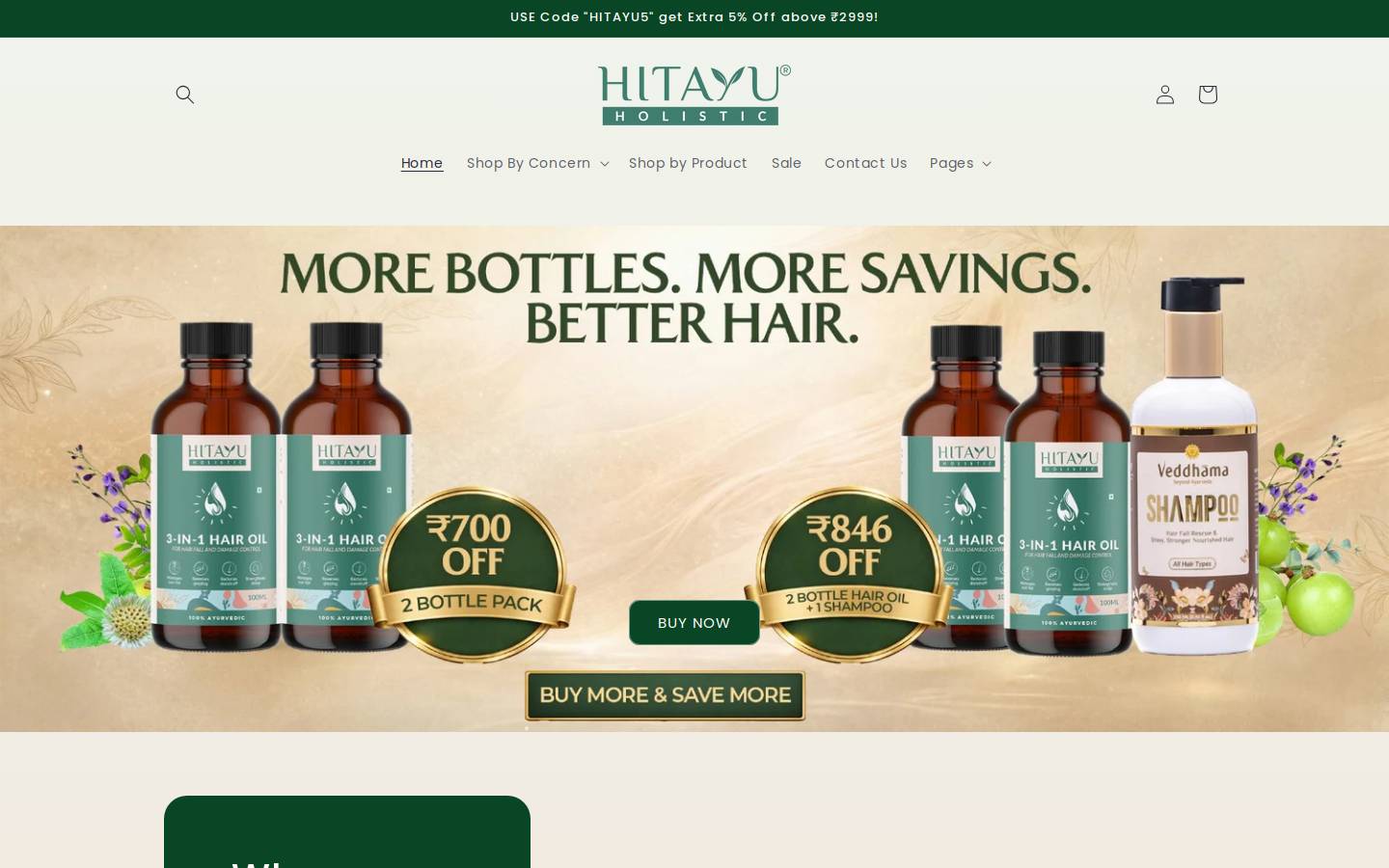 hitayuholistic.com homepage screenshot