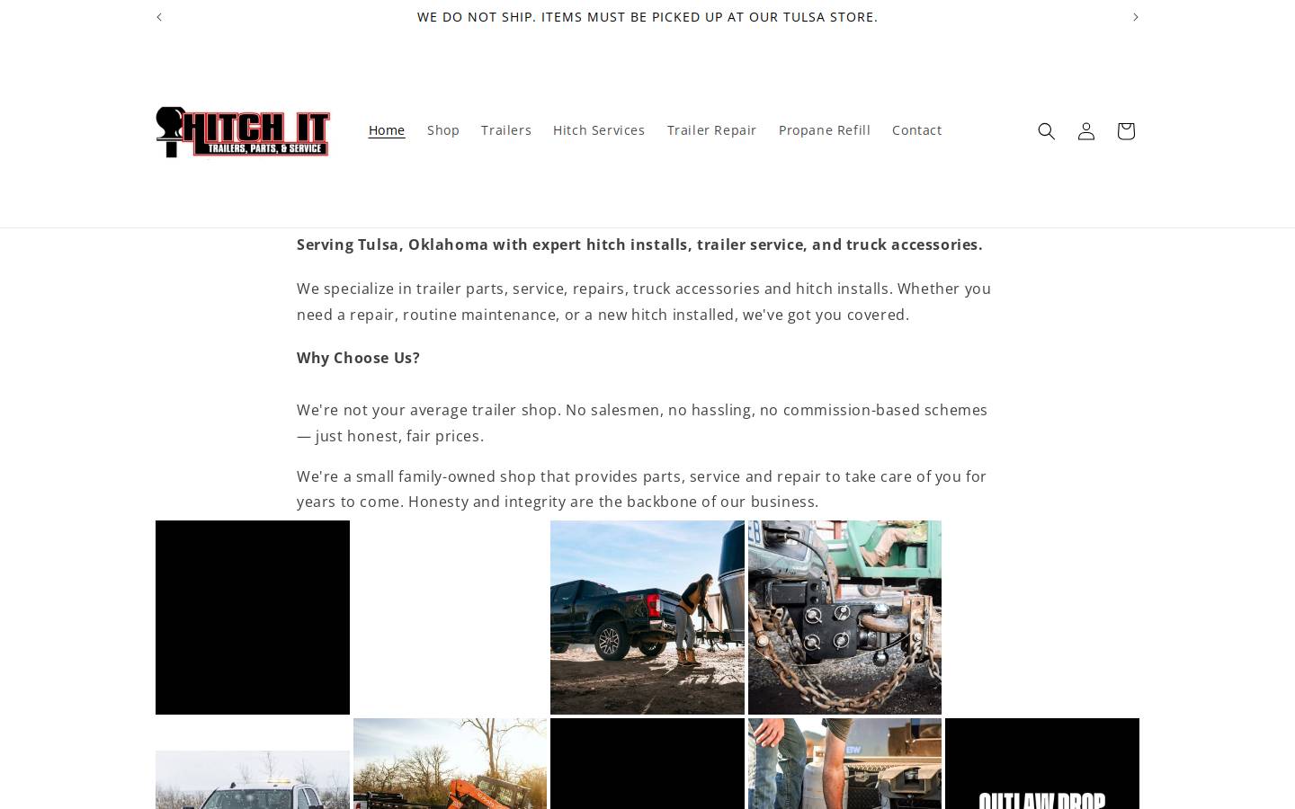 hitchittulsa.com homepage screenshot