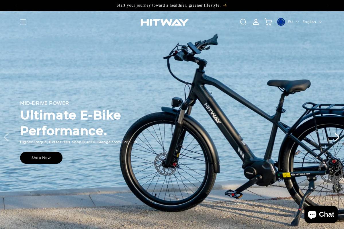Hitway homepage screenshot