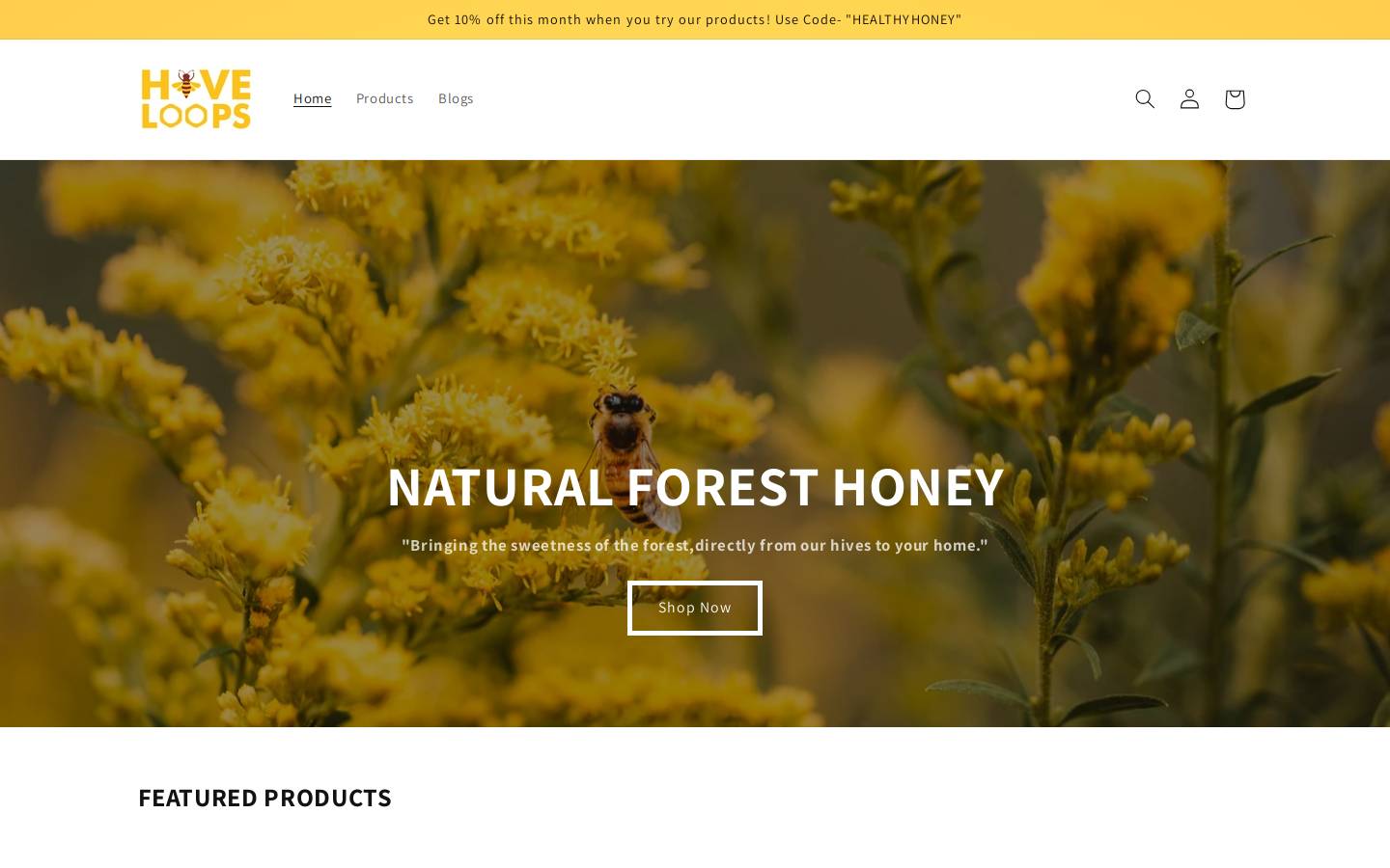hiveloops.com homepage screenshot