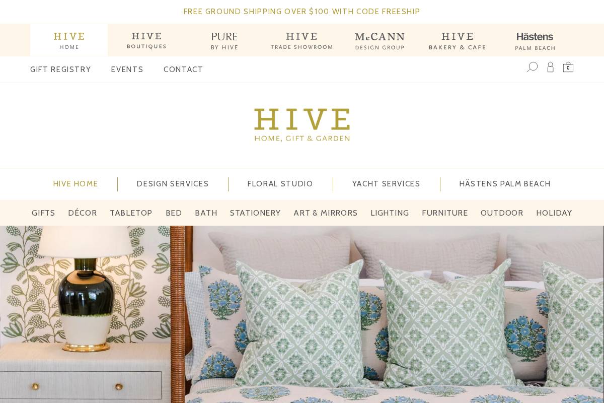 hivepalmbeach.com homepage screenshot