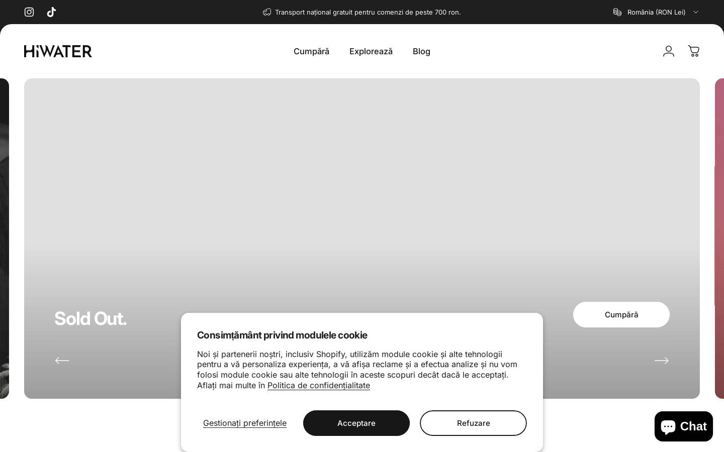 hiwaterdrinks.com homepage screenshot
