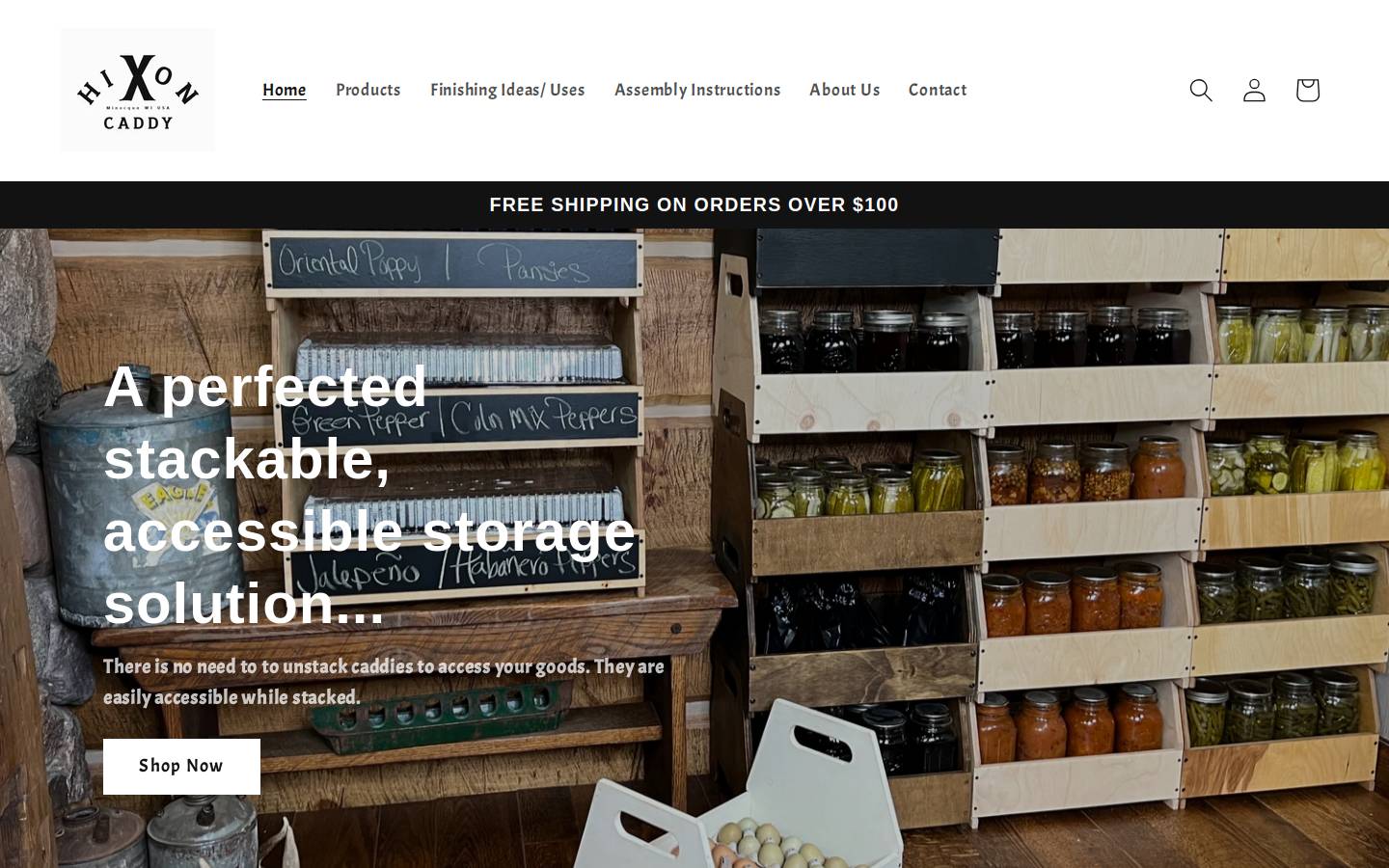hixoncaddy.com homepage screenshot