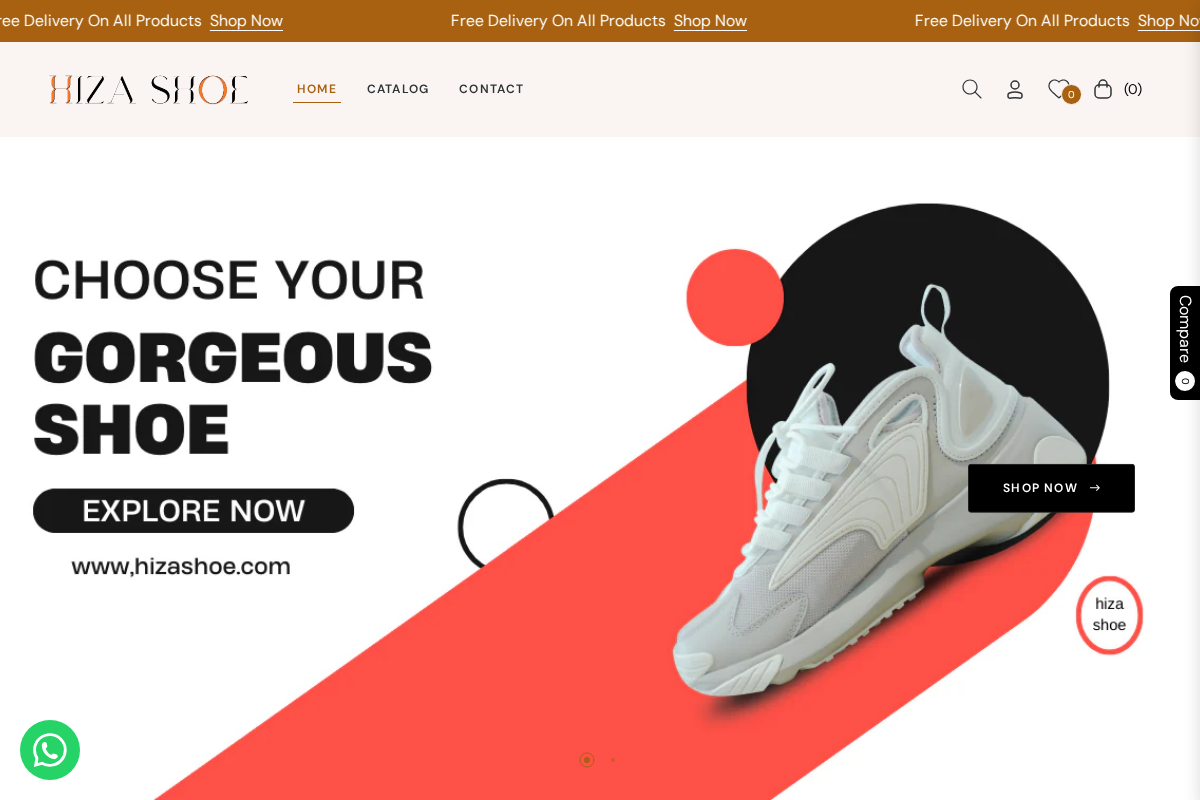 HIZASHOE homepage screenshot