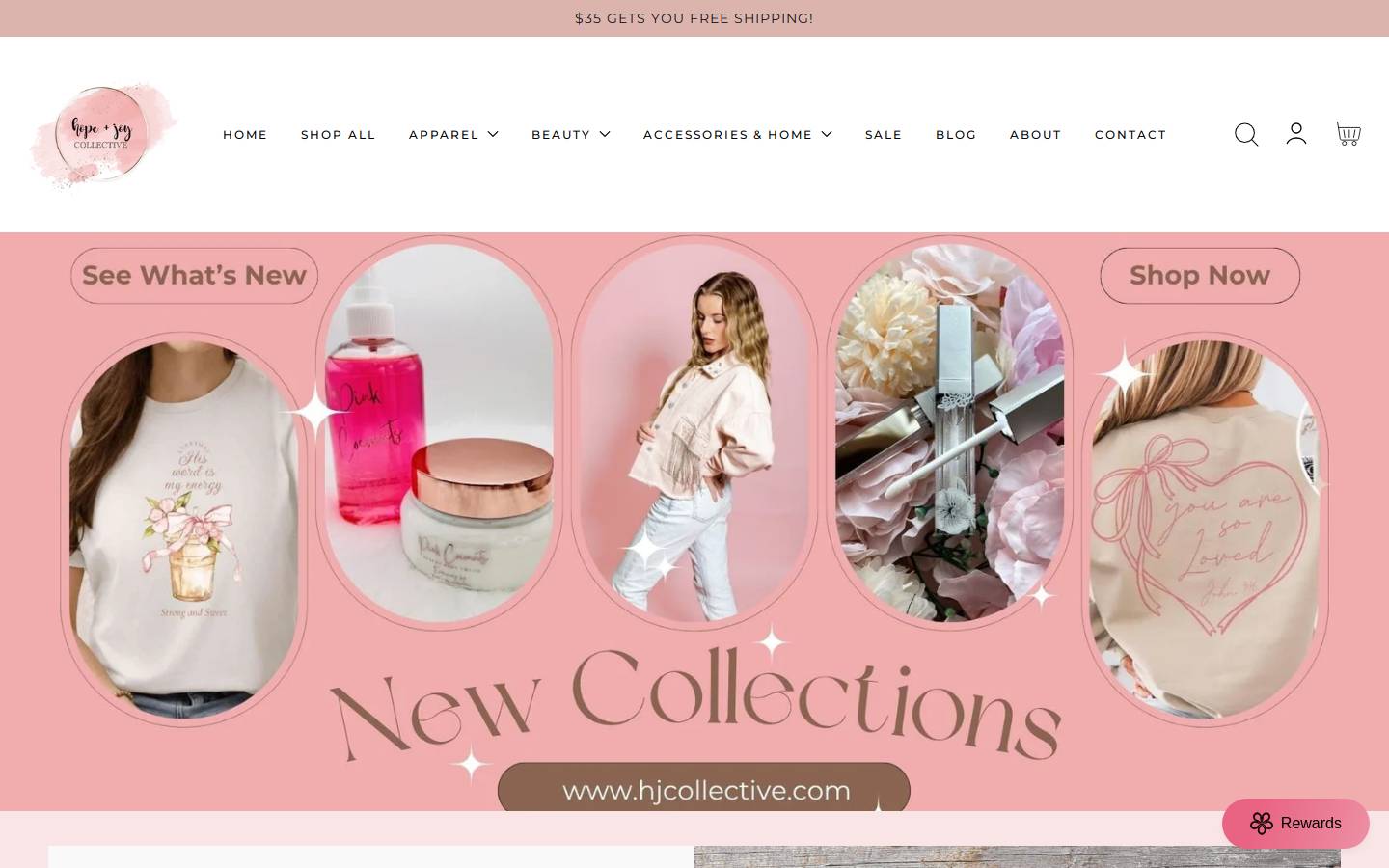 hjcollective.com homepage screenshot