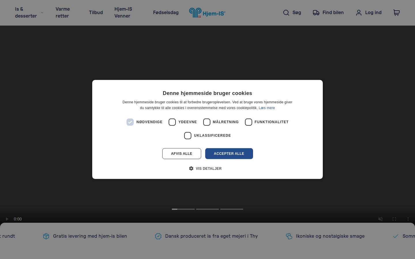 Hjem-IS homepage screenshot