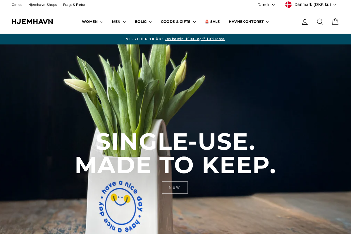 Hjemhavn ApS homepage screenshot