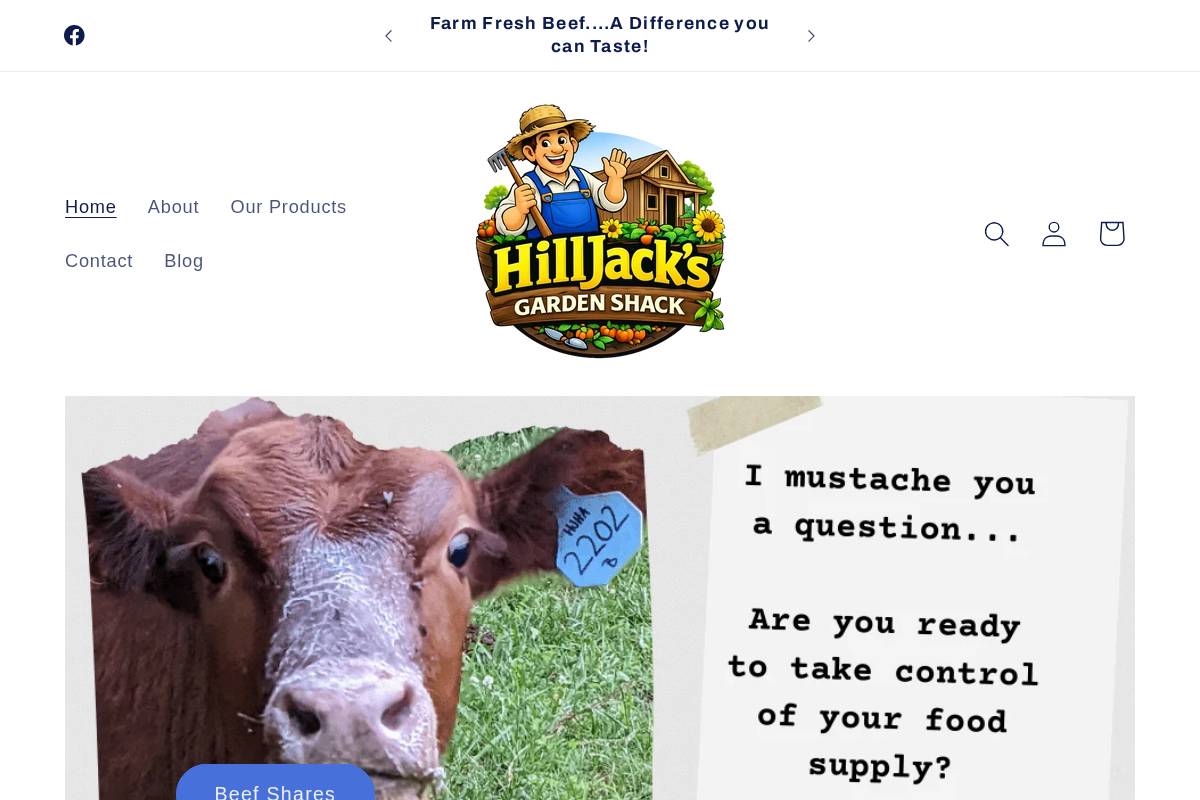 hjhafarmstead.com homepage screenshot