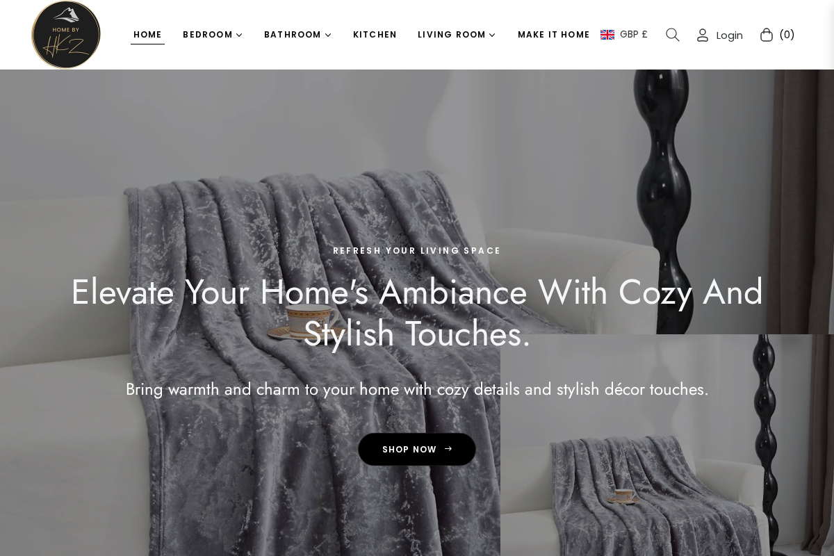 hkzlogistics.co.uk homepage screenshot