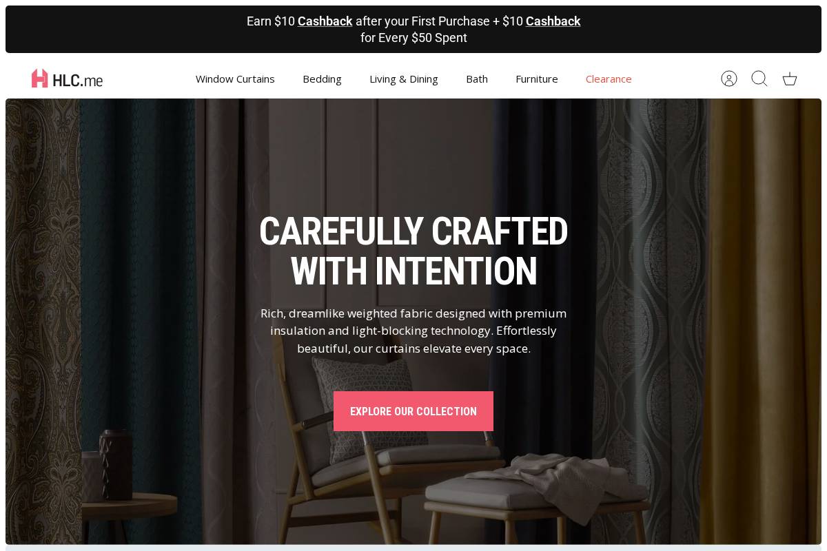 HLC homepage screenshot