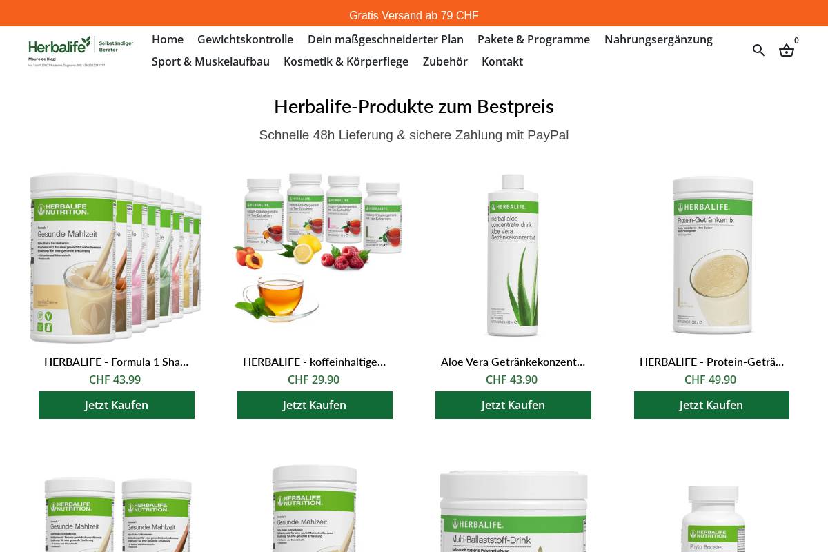 hlfprodukte.com homepage screenshot