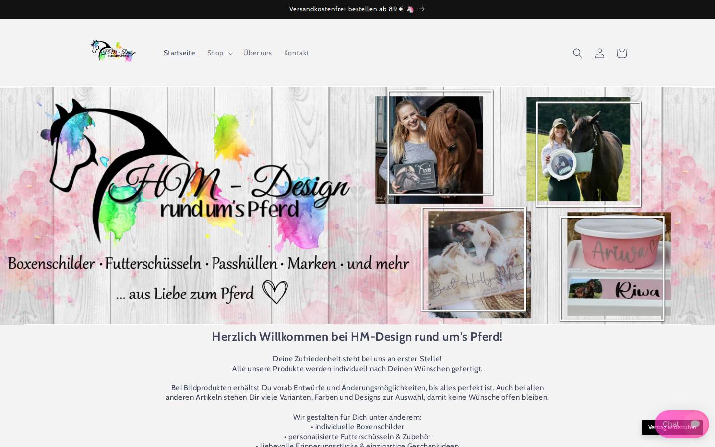hm-designrundumspferd.de homepage screenshot