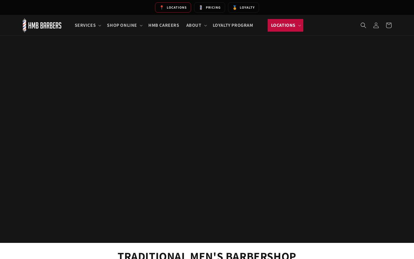 hmbbarbers.com.au homepage screenshot