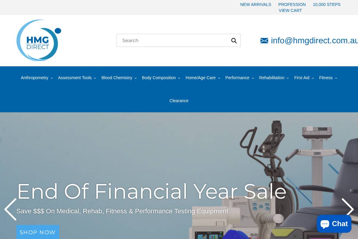 hmgdirect.com.au homepage screenshot