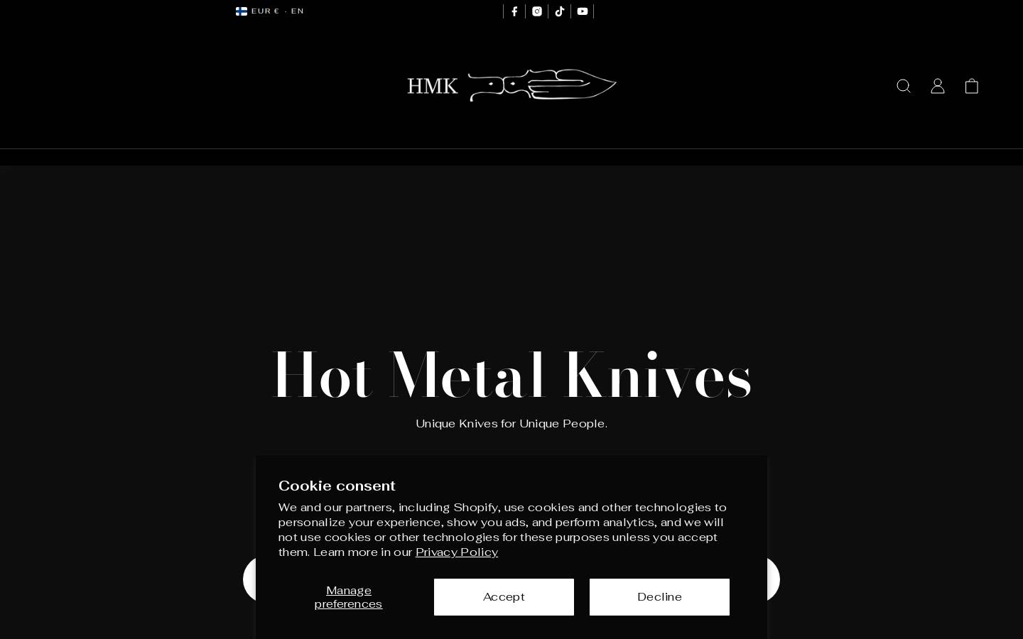 hmkscalpel.com homepage screenshot